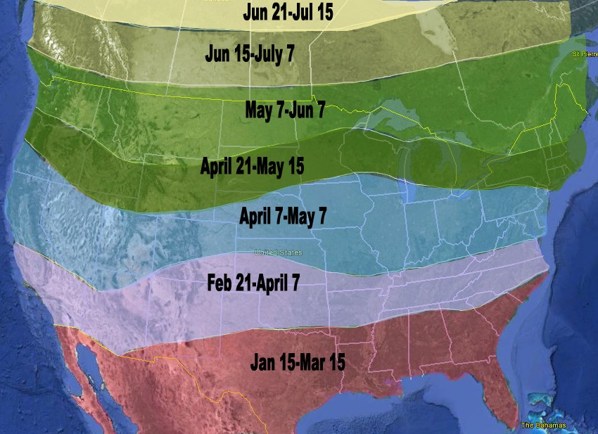 spring walleye spawning map