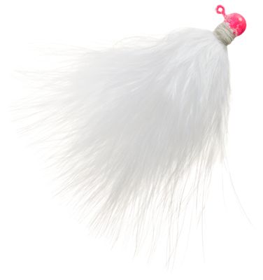 Lindy Fuzz-E Grub Jigs - White - 2 in - 1/4 oz