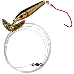 Quick Change Float'n Death Wing Blade Minnow Rig - #2 Hook - Gold Shiner