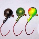 3 walleye jigs