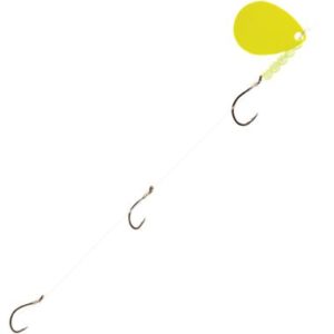 Cabela's Classic 3-Hook Walleye Spinner Harness - 36" - Chartreuse