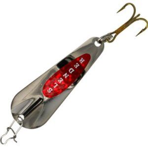 Custom Jigs & Spins Pro Series Slender Spoon - 1-1/2", 1/8 oz. - Silver/Red.