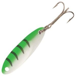 Acme Kastmaster Tiger Glow Ice Spoon - 1/32 oz. - Green Neon Tiger Glow