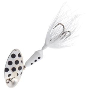 Worden's Vibric Rooster Tail Inline Spinner - 1/8 oz. - White Spot