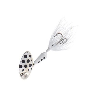 Worden's Vibric Rooster Tail Inline Spinner - 1/4 oz. - White Spot