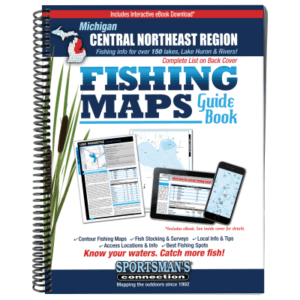 Sportsman's Connection Fishing Maps Guide Book - Central Northeast - Michigan