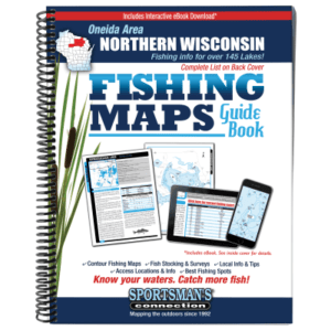 Sportsman's Connection Fishing Maps Guide Book - Oneida, Lincoln, Langlade - Wisconsin