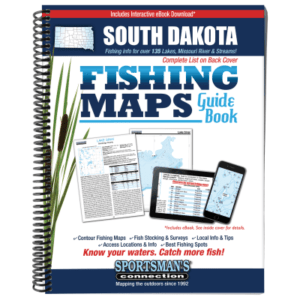 Sportsman's Connection Fishing Maps Guide Book - Whole State - South Dakota
