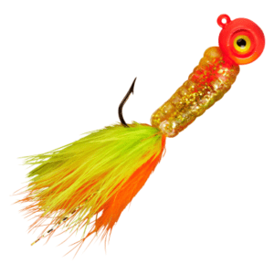 Lindy Fuzz-E-Grub Jig - 1/4 oz. - Gold Strike