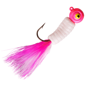 Lindy Fuzz-E-Grub Jig - 1/4 oz. - Pink White