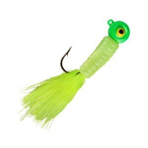 Lindy Fuzz-E-Grub Jig - 1/4 oz. - Chartreuse Shad