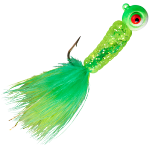 Lindy Fuzz-E-Grub Jig - 1/4 oz. - Lightning Lime