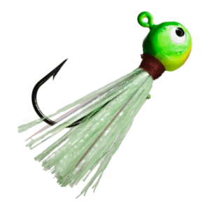 VMC Hot Skirt Glow Jig -1/32 oz. - Chartreuse Lime Green