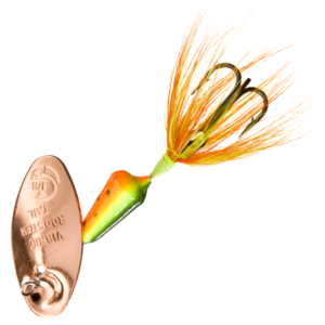 Worden's Vibric Rooster Tail Inline Spinner - 1/8 oz. - Copper Firetiger