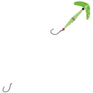 Mack's Lure Double Whammy Walleye Series Spinner Rig - 1.5" - Fluorescent Chartreuse