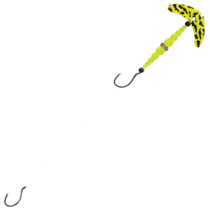 Mack's Lure Double Whammy Walleye Series Spinner Rig - 1.5" - Yellow Chartreuse