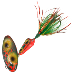 Worden's Vibric Rooster Tail Inline Spinner - 1/8 oz. - Frog Bleeding