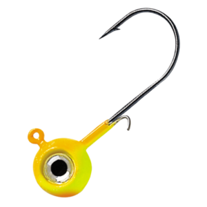 VMC Neon Moon Eye Jighead - 1/2 oz. - Chartreuse Orange