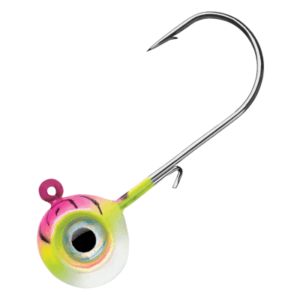 VMC Neon Moon Eye Jighead - 1/2 oz. - Pink Fire UV