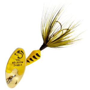 Worden's Vibric Rooster Tail Inline Spinner - 1/8 oz. - Yellow Tiger