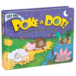 Melissa & Doug Poke-A-Dot Good Night, Animals Interactive Board Book for Kids