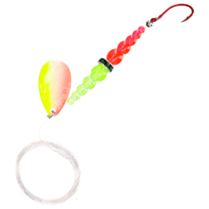 Mack's Lure Wedding Ring Classic Spinner - 48" - Silver Chartreuse Orange