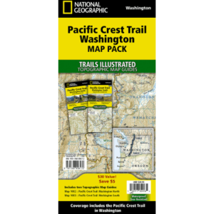 National Geographic Trails Illustrated Topographic Map Guide Series Map Bundle - Washington - Pacific Coast Trail 2-Pack