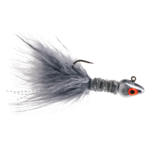 Bass Pro Shops Walleye Angler Deluxe Marabou Jig - 1/8 oz. - Gray