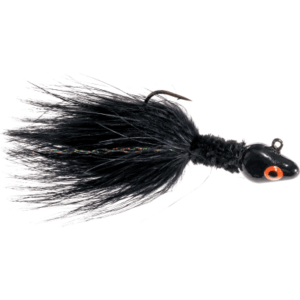Bass Pro Shops Walleye Angler Deluxe Marabou Jig - 3/16 oz. - Black