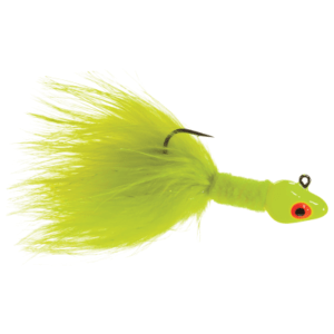 Bass Pro Shops Walleye Angler Deluxe Marabou Jig - 3/16 oz. - Chartreuse