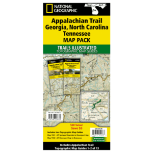 National Geographic Trails Illustrated Topographic Map Guide Series Map Bundle - GA/NC/TN - Appalachian Trail 2-Pack