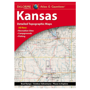 DeLorme Atlas & Gazetteer Detailed Topographic Maps Book - Kansas