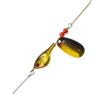 Bass Pro Shops Demon Eye Walleye Spinner - 1/2 oz. - Gold Shiner