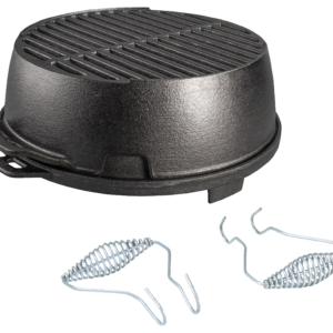 Lodge 12" Kickoff Round Seasoned Cast-Iron Grill