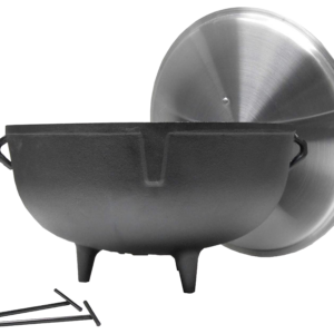 King Kooker Pre-Seasoned 5-Gallon Cast Iron Jambalaya Pot with Feet and Lifting Hooks