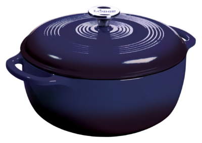 Lodge 6-Qt. Enameled Cast-Iron Dutch Oven - Indigo