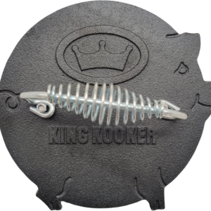 King Kooker Pre-Seasoned Cast-Iron Pig-Shaped Bacon Press