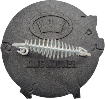 King Kooker Pre-Seasoned Cast-Iron Pig-Shaped Bacon Press