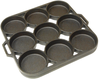 King Kooker Pre-Seasoned Cast-Iron Biscuit Pan