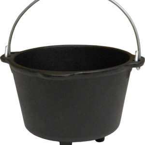 King Kooker 3-Cup Pre-Seasoned Cast-Iron Pot with Feet