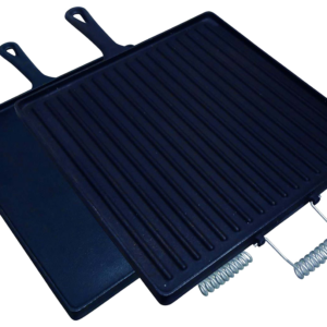 King Kooker 14" Cast-Iron Square Two-Sided Griddle