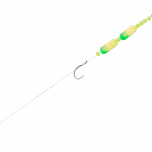 Bass Pro Shops Walleye Angler Indiana Blade Floating Walleye Spinner Harness Rig 2-Pack - 36" - Chartreuse/Lime Diamonds