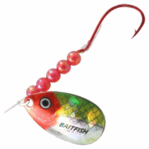 Northland Fishing Tackle Baitfish-Image Walleye Spinner - Clown