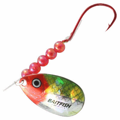 Northland Fishing Tackle Baitfish-Image Walleye Spinner - Clown