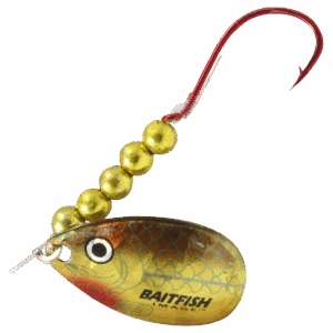 Northland Fishing Tackle Baitfish-Image Walleye Spinner - Gold Shiner