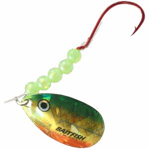 Northland Fishing Tackle Baitfish-Image Walleye Spinner - Gold Perch