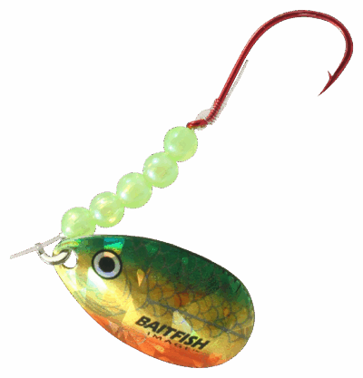 Northland Fishing Tackle Baitfish-Image Walleye Spinner - Gold Perch