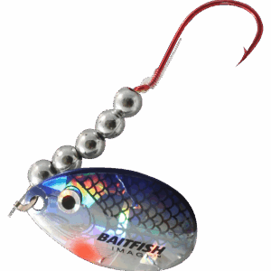 Northland Fishing Tackle Baitfish-Image Walleye Spinner - Silver Shiner