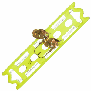 Bass Pro Shops XPS Foil Escent Walleye Spinner 2-Pack - Gold Foil