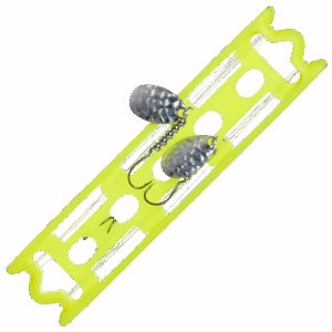 Bass Pro Shops XPS Foil Escent Walleye Spinner 2-Pack - Silver Foil